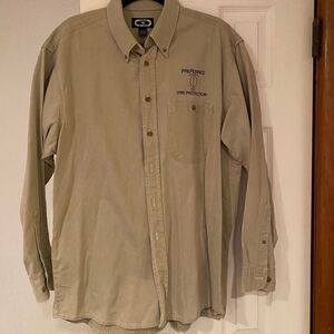 Hipster Three Rivers Preferred Fire Protection button down Size L